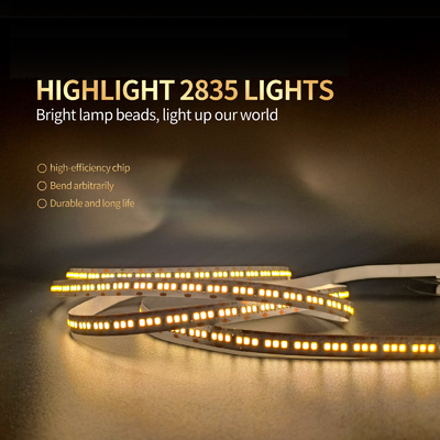 হোটেল লাইটিং ডিসপ্লে ক্যাবিনেট সজ্জা নমনীয় LED স্ট্রিপ লাইট 2835 120Leds